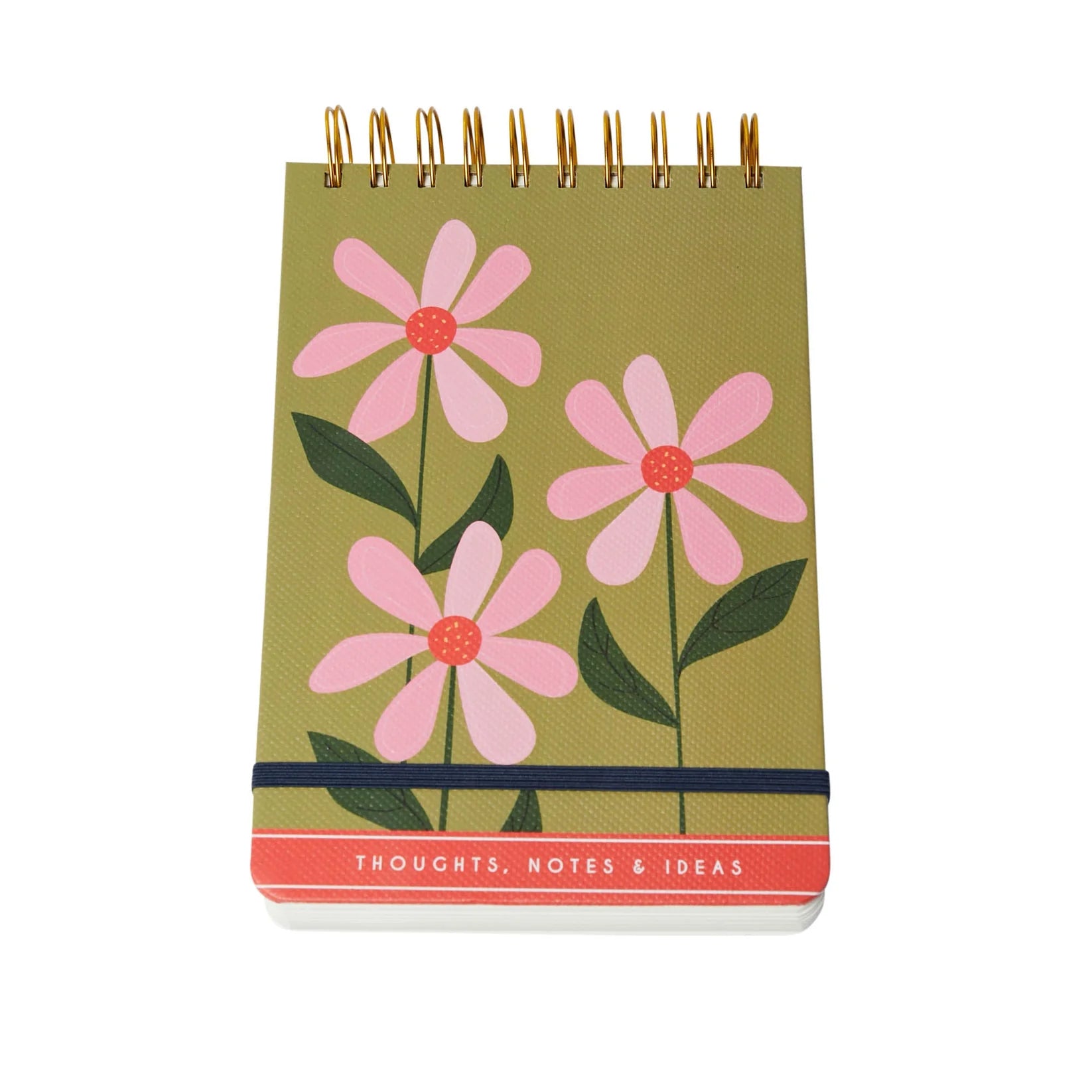 Olive wiro flip notebook
