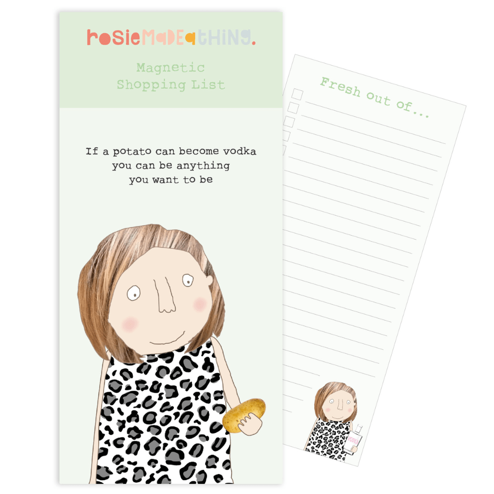 Potato vodka magnetic notepad  image 0