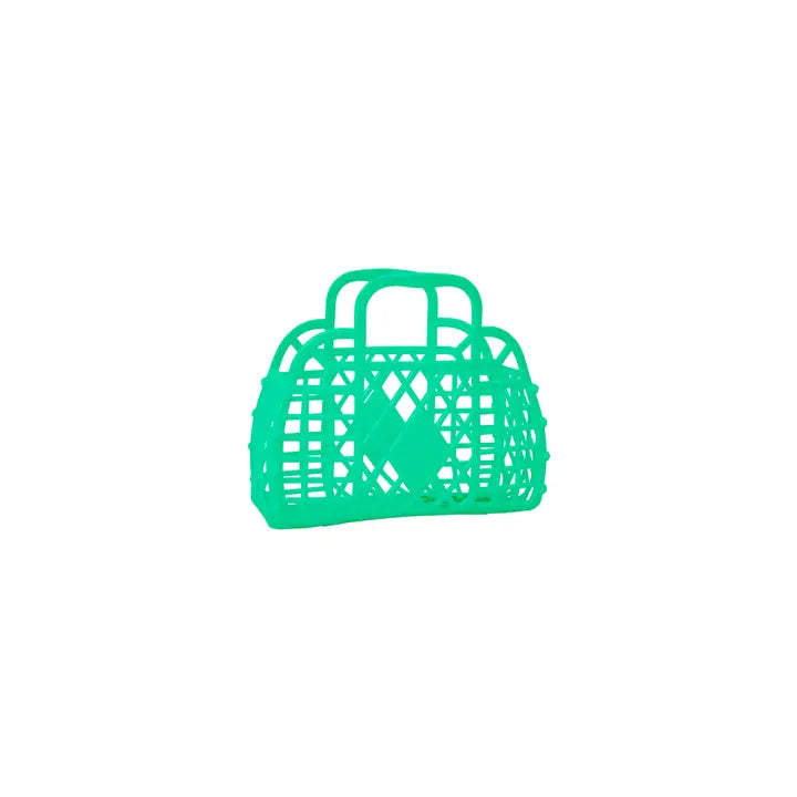Retro Basket Mini Jellybag Green  image 0