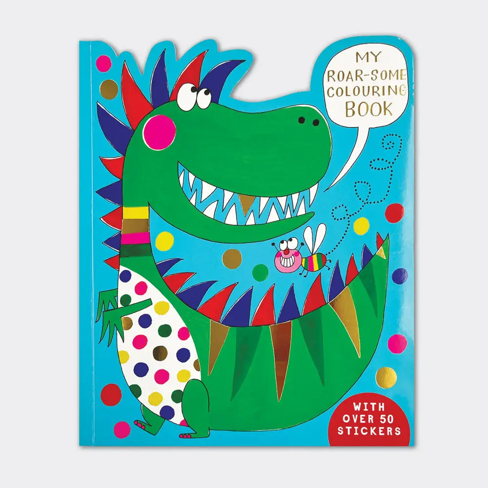 Dinosaur colouring and sticker book