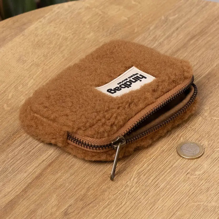 Lili teddy coin purse in brown