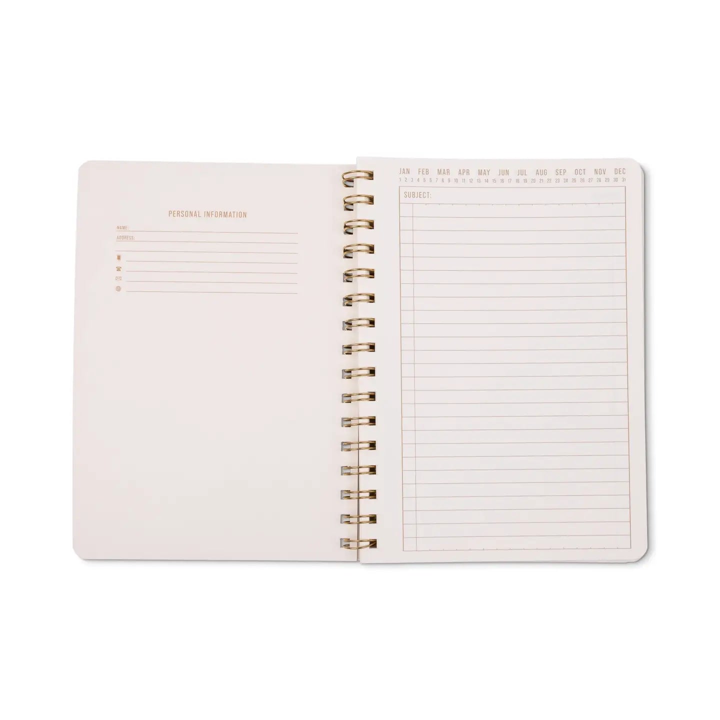Designworks Ink Tulip A5 Twin Wire Notebook - Pinwheel Pink