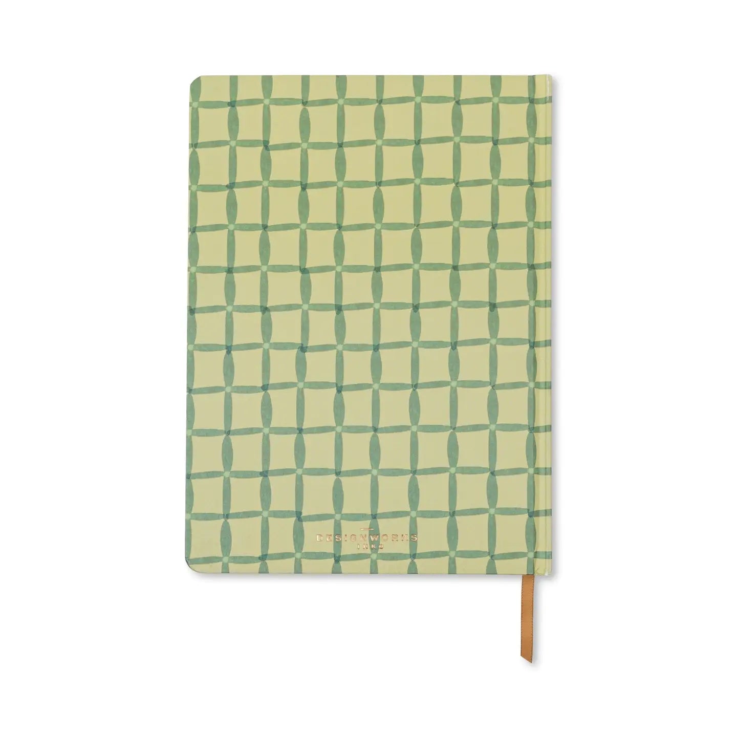 Designworks Ink Tulip Jumbo Journal - Green Lattice