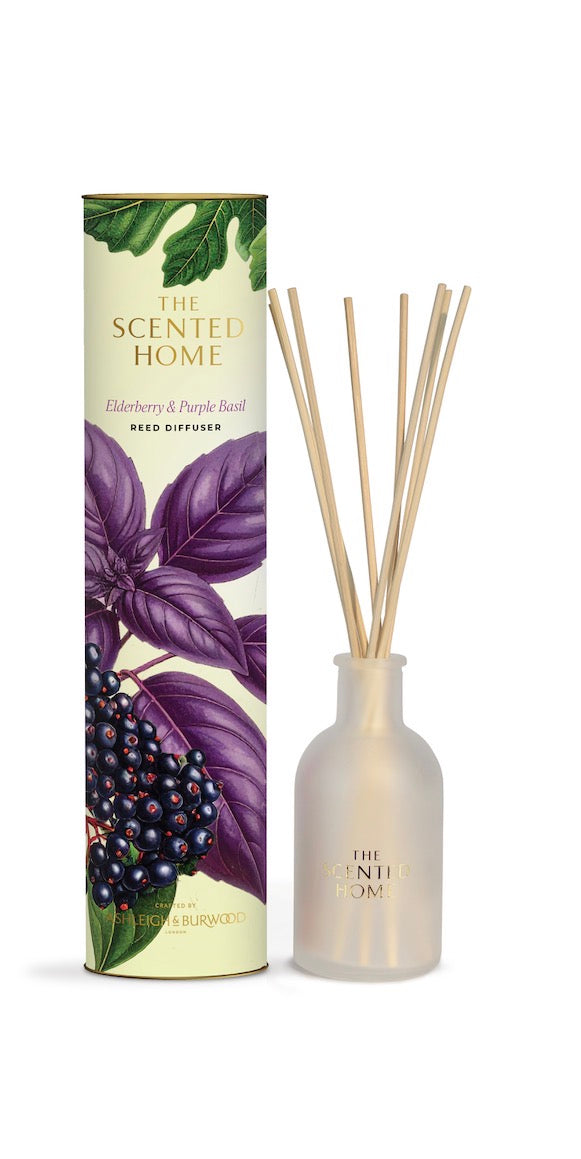 Elderberry & purple basil reed diffuser