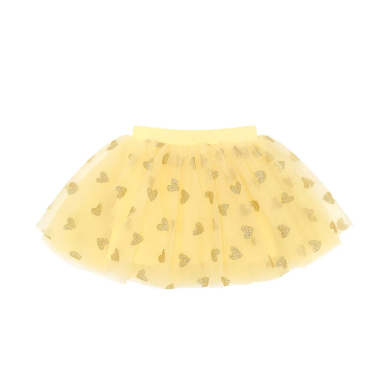 Lemon tutu with gold hearts