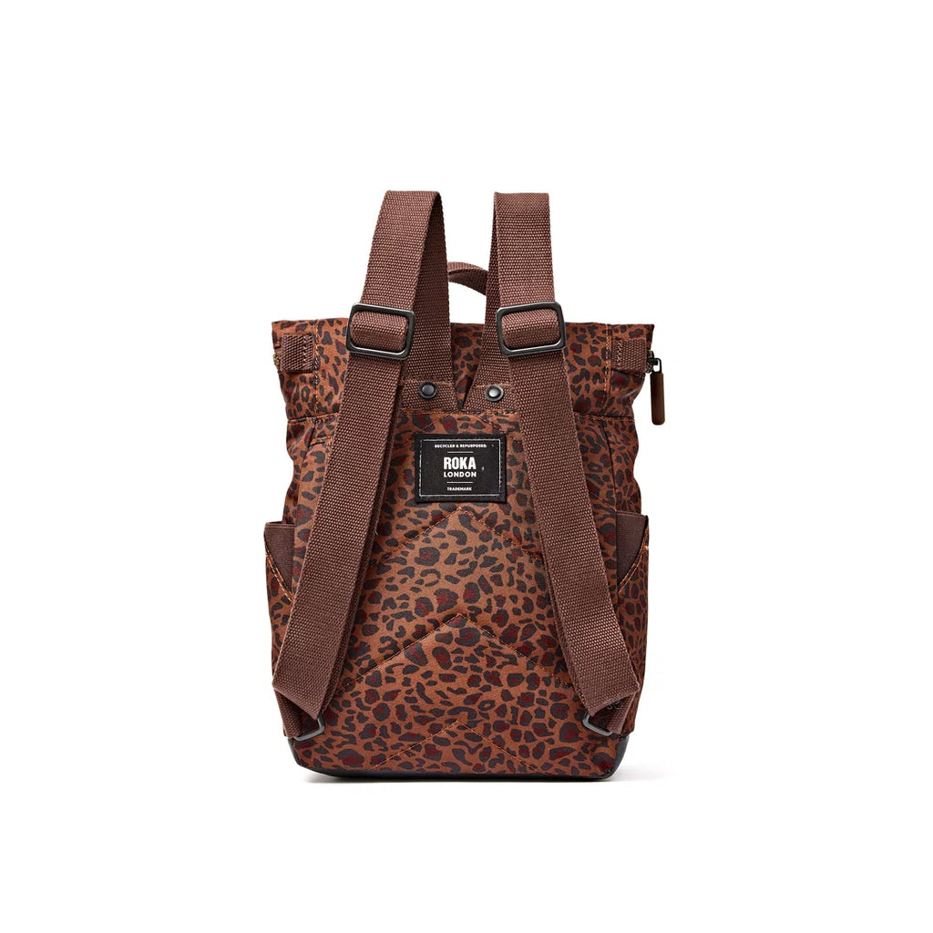Canfield roll top in mini leopard - medium