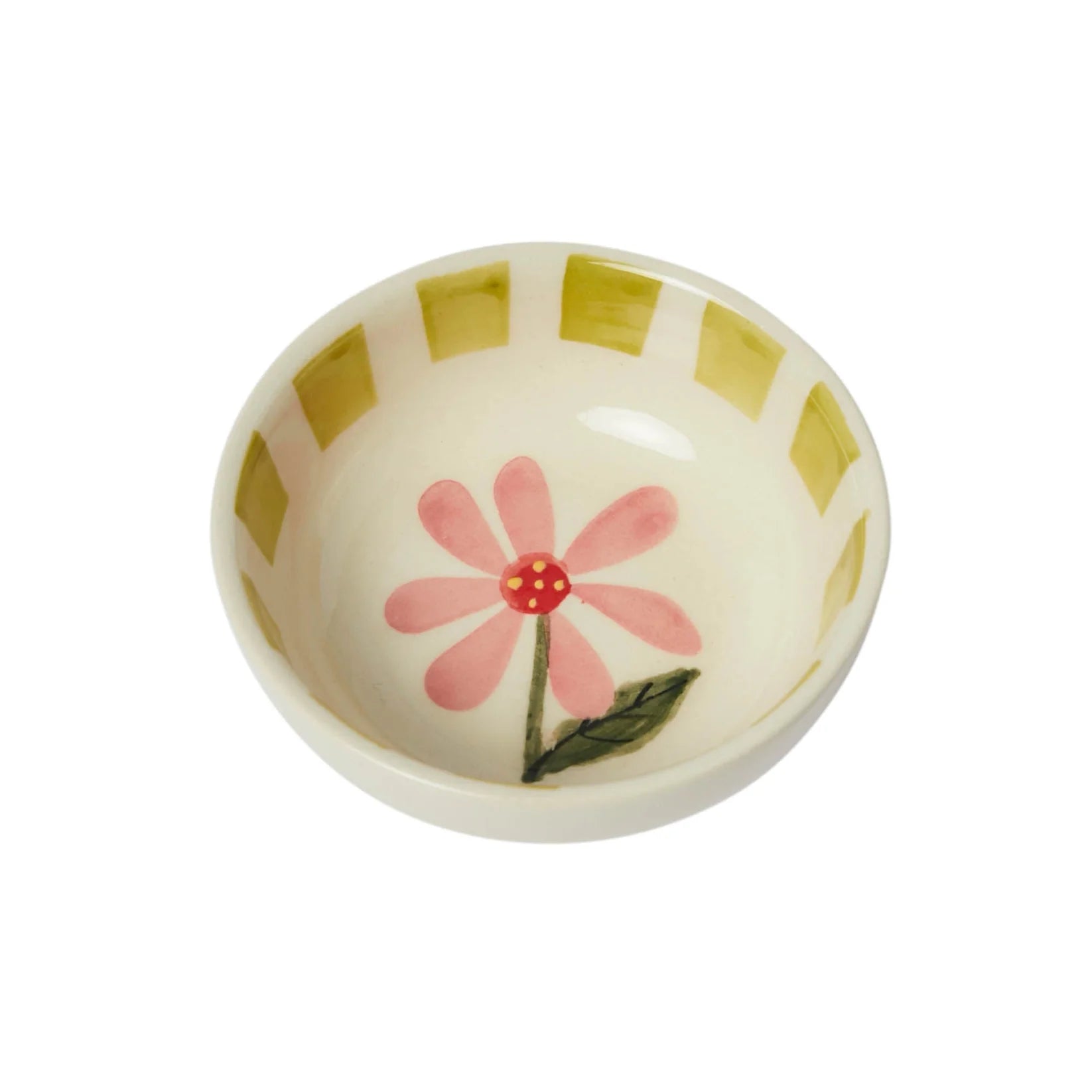Olive stoneware bowl
