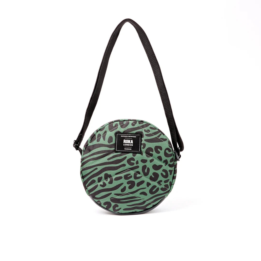 Paddington crossbody bag in mixed animal artichoke