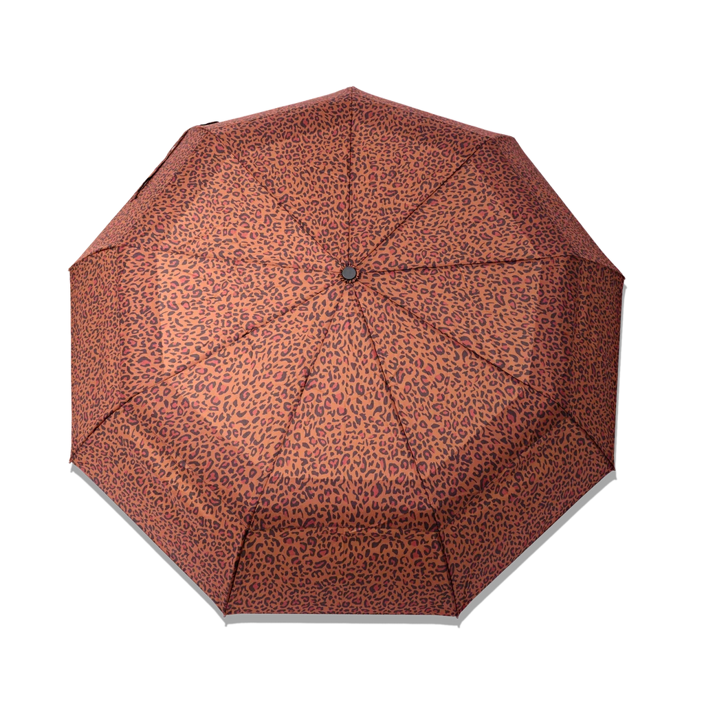 Waterloo umbrella in brown mini leopard