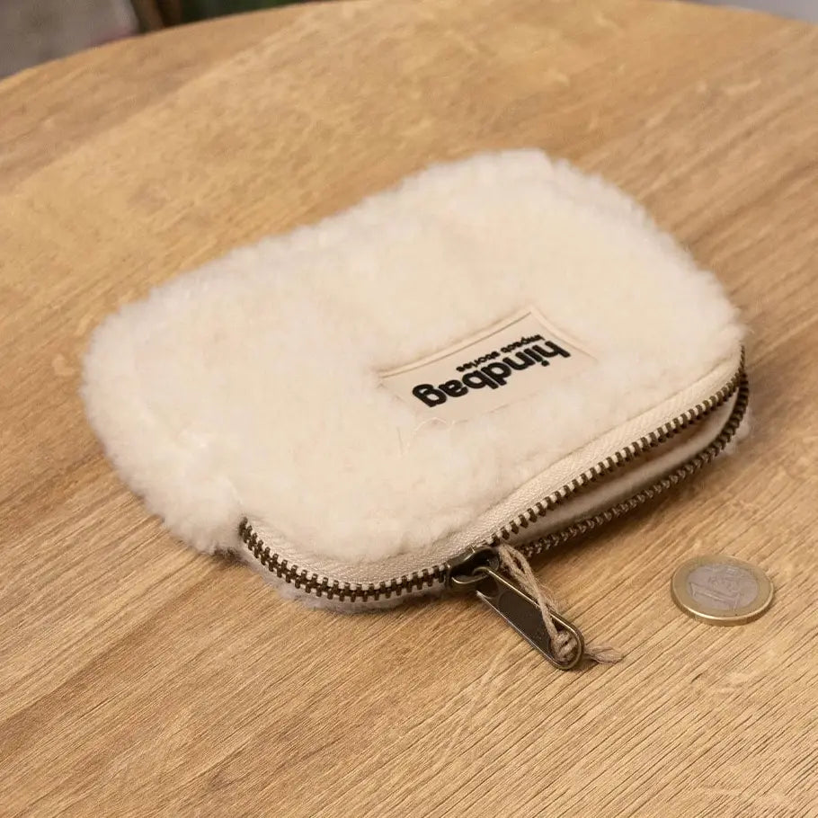 Lili Teddy purse in arctic white
