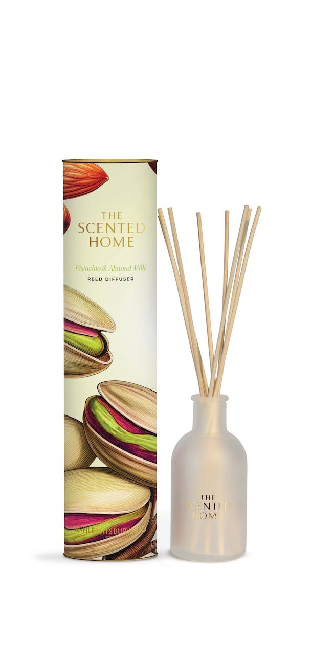 Pistachio & almond milk reed diffuser