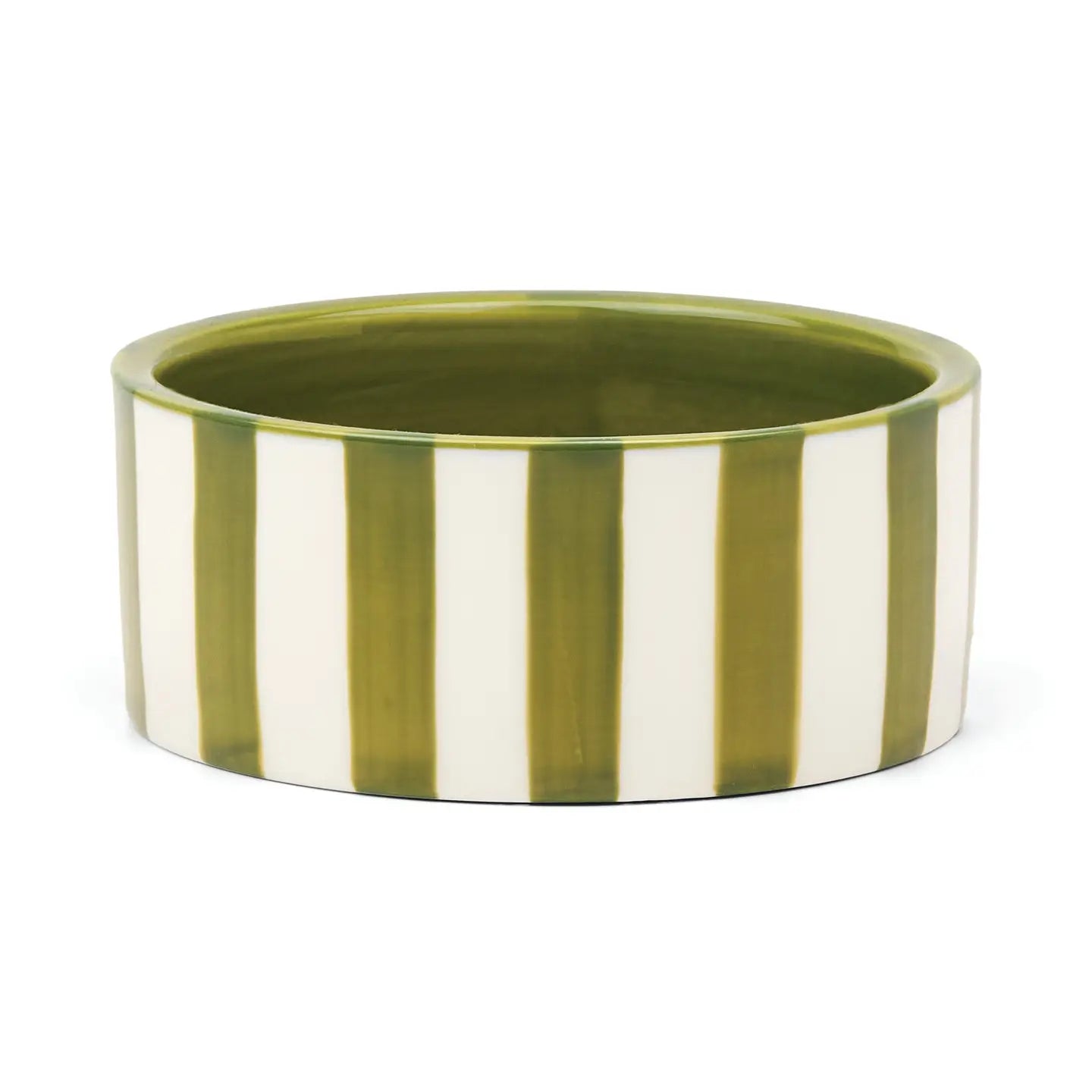The Izzy wine coaster - green stripe