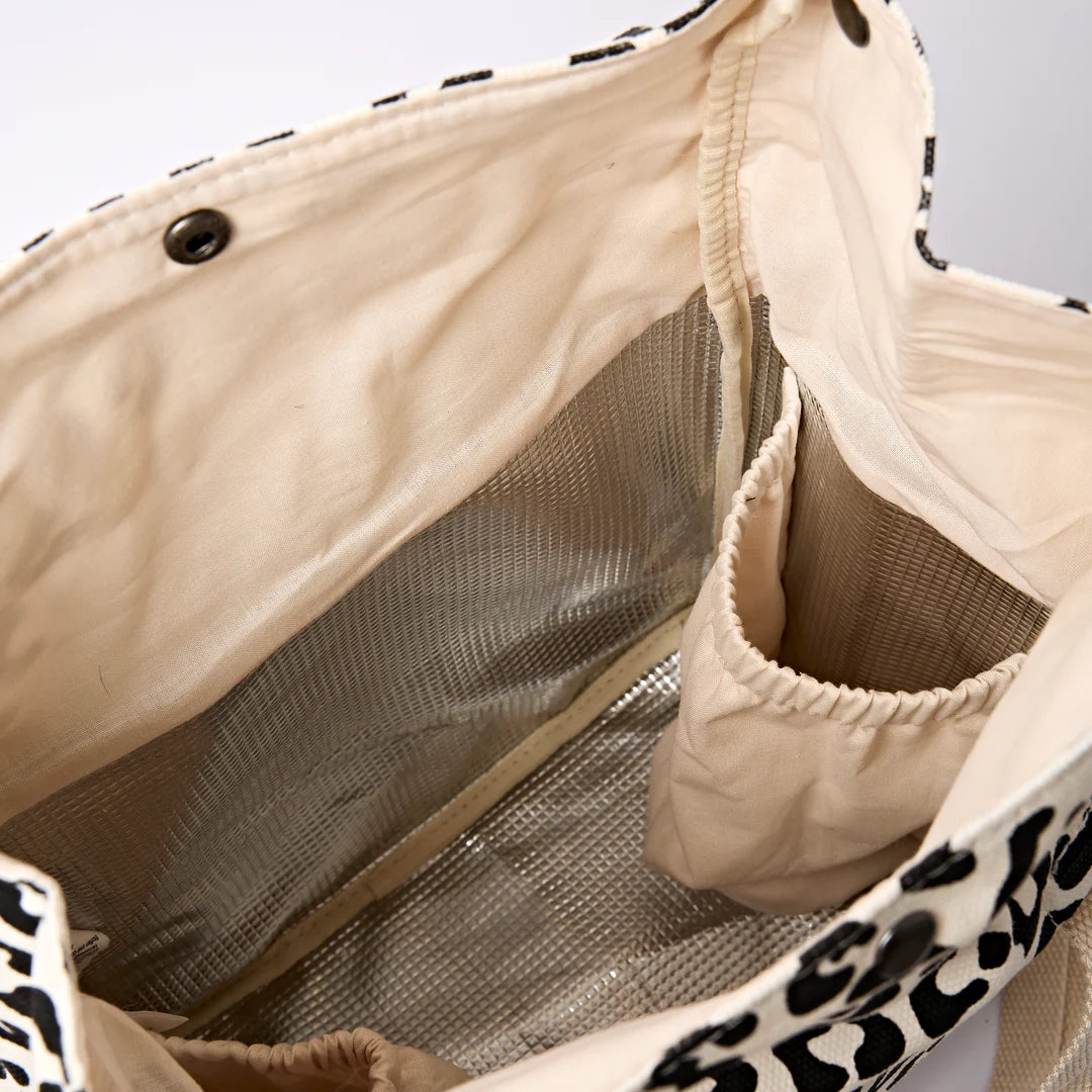 Hampstead lunch bag in summer leopard