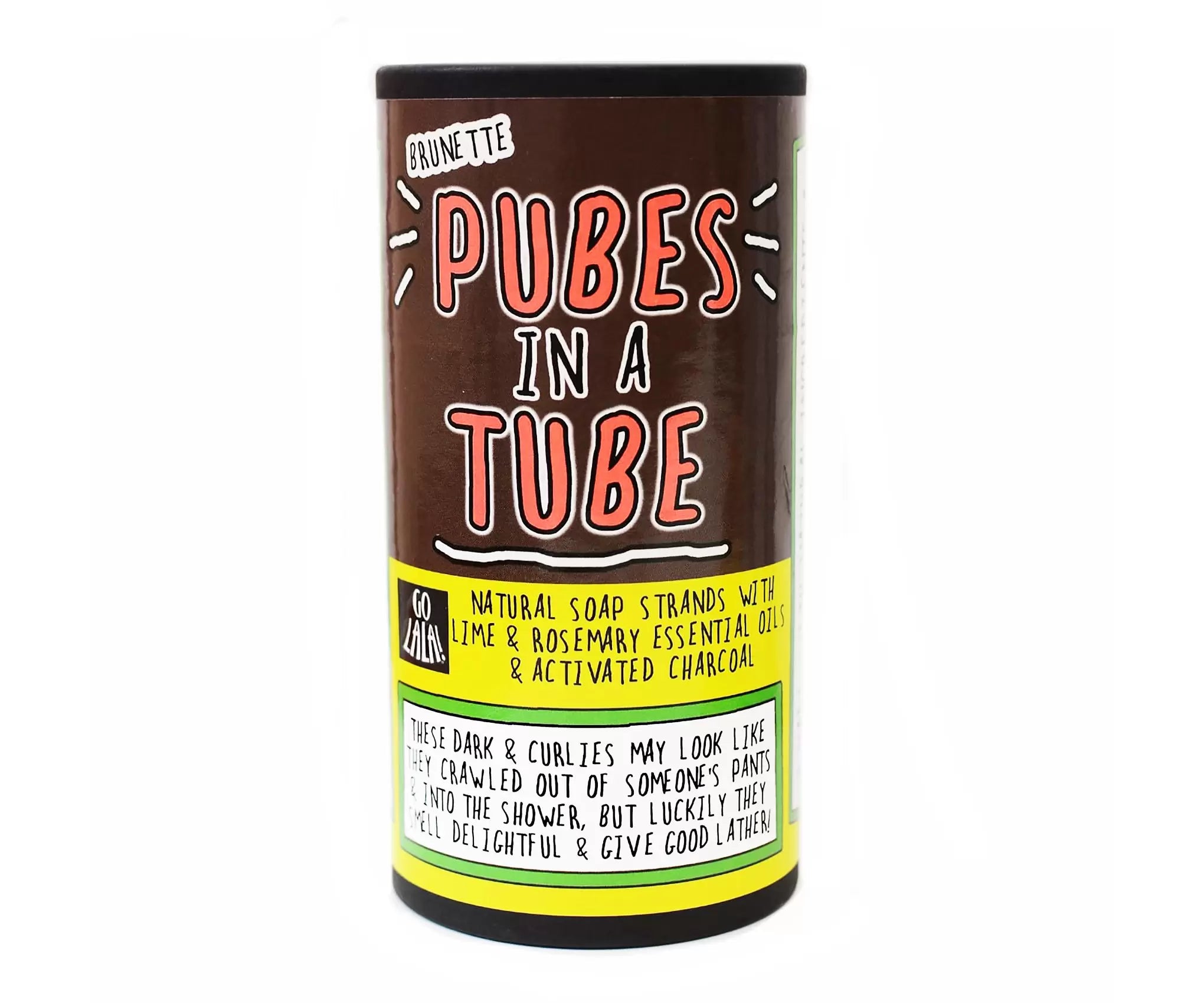 Brunette pubes in a tube