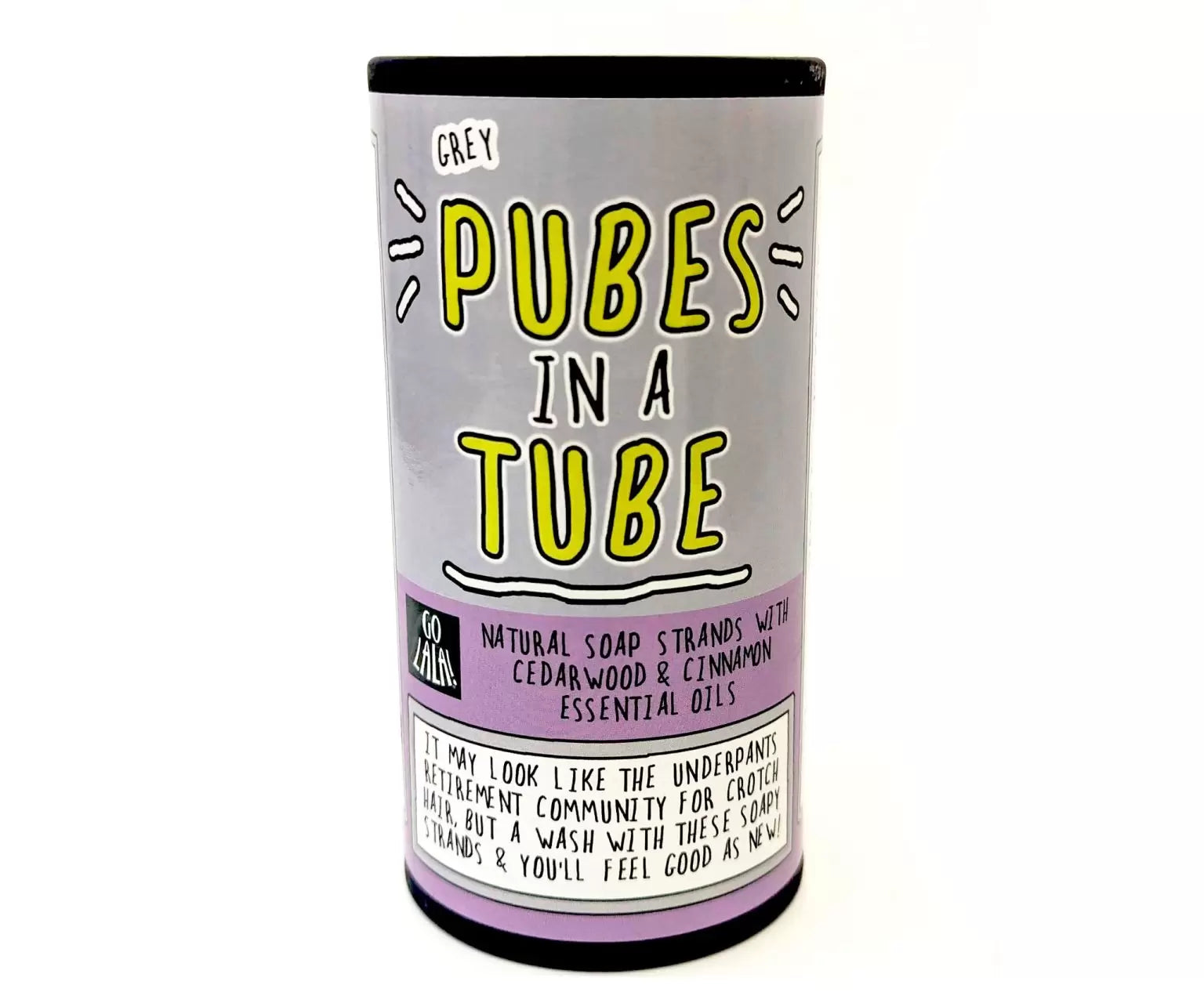 Grey pubes in a tube