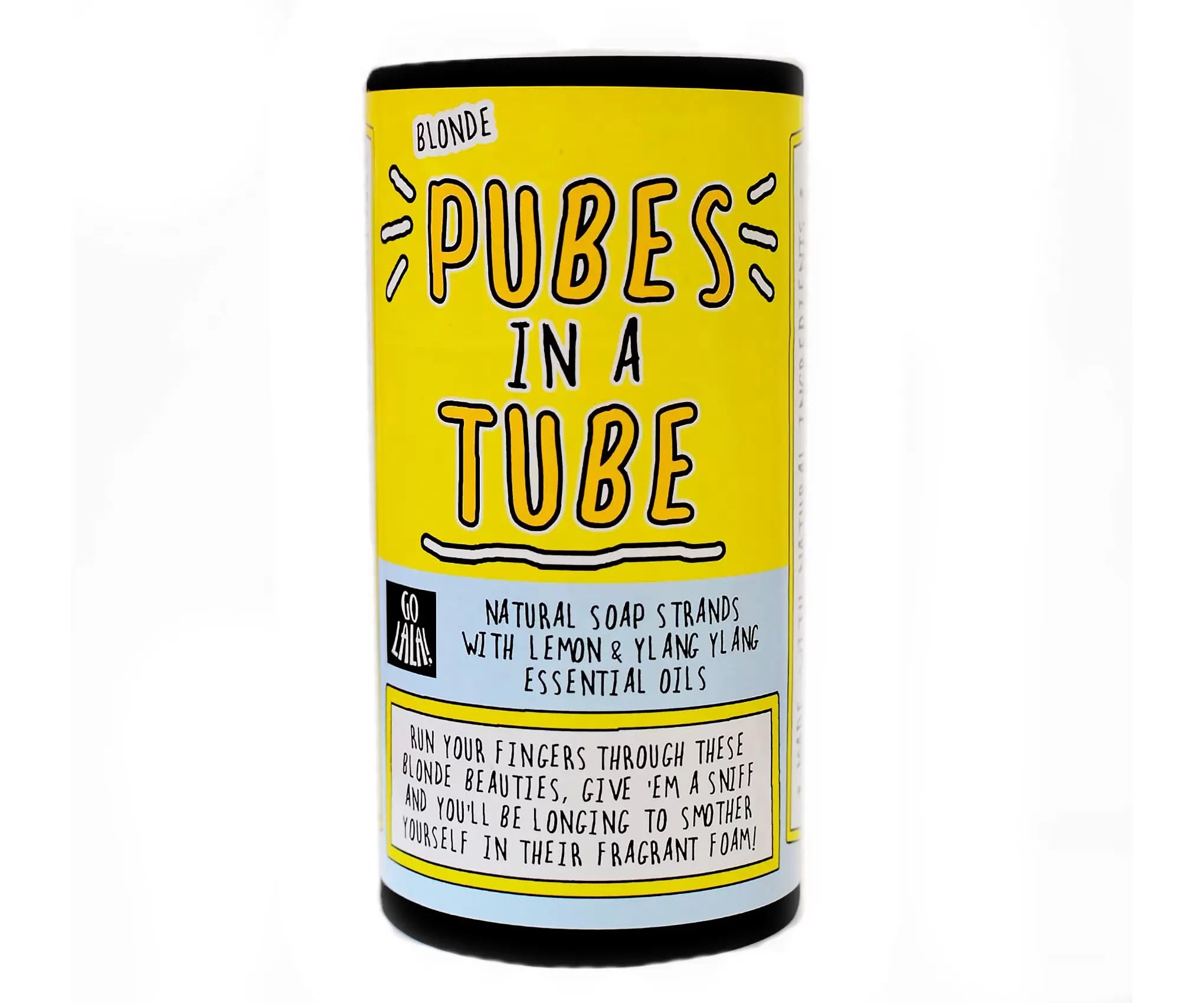 Blonde pubes in a tube