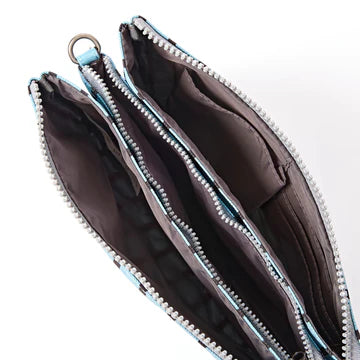 Carnaby crossbody bag in blue stripe
