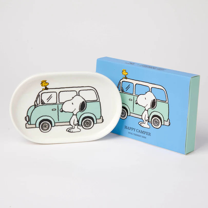 Peanuts oval trinket dish camper