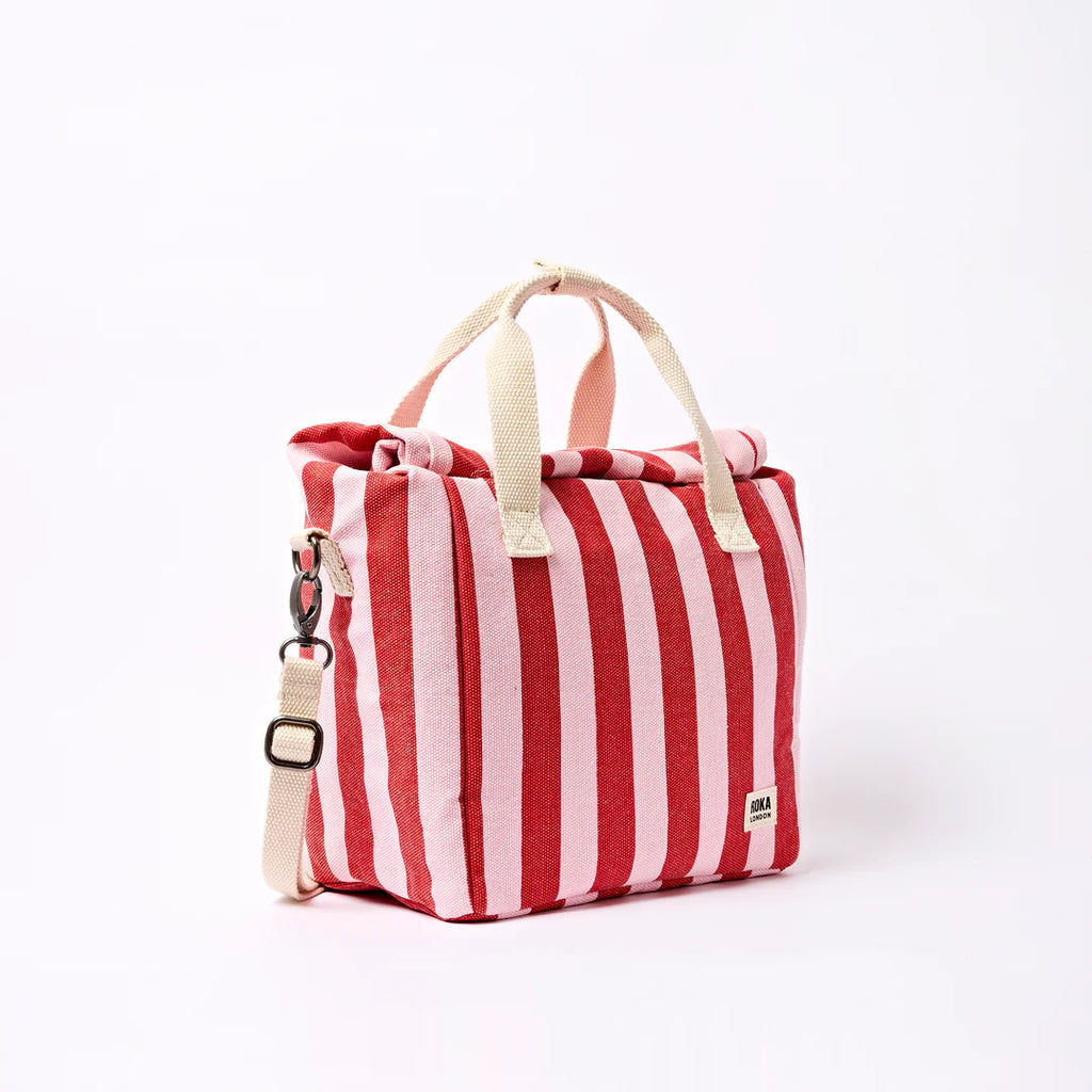 Hampstead lunch bag in strawberry stripe