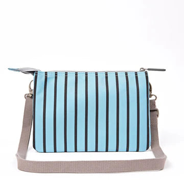 Carnaby crossbody bag in blue stripe