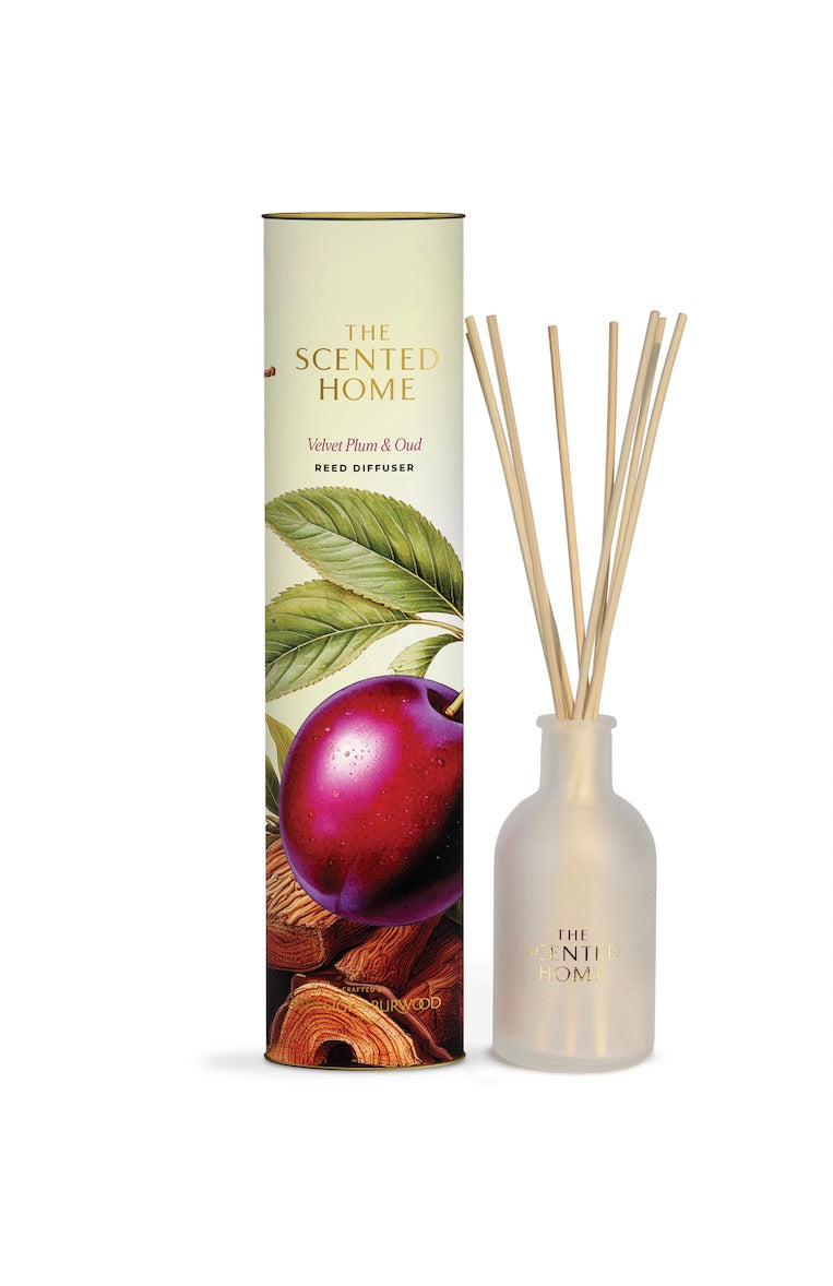 Velvet plum & oud reed diffuser