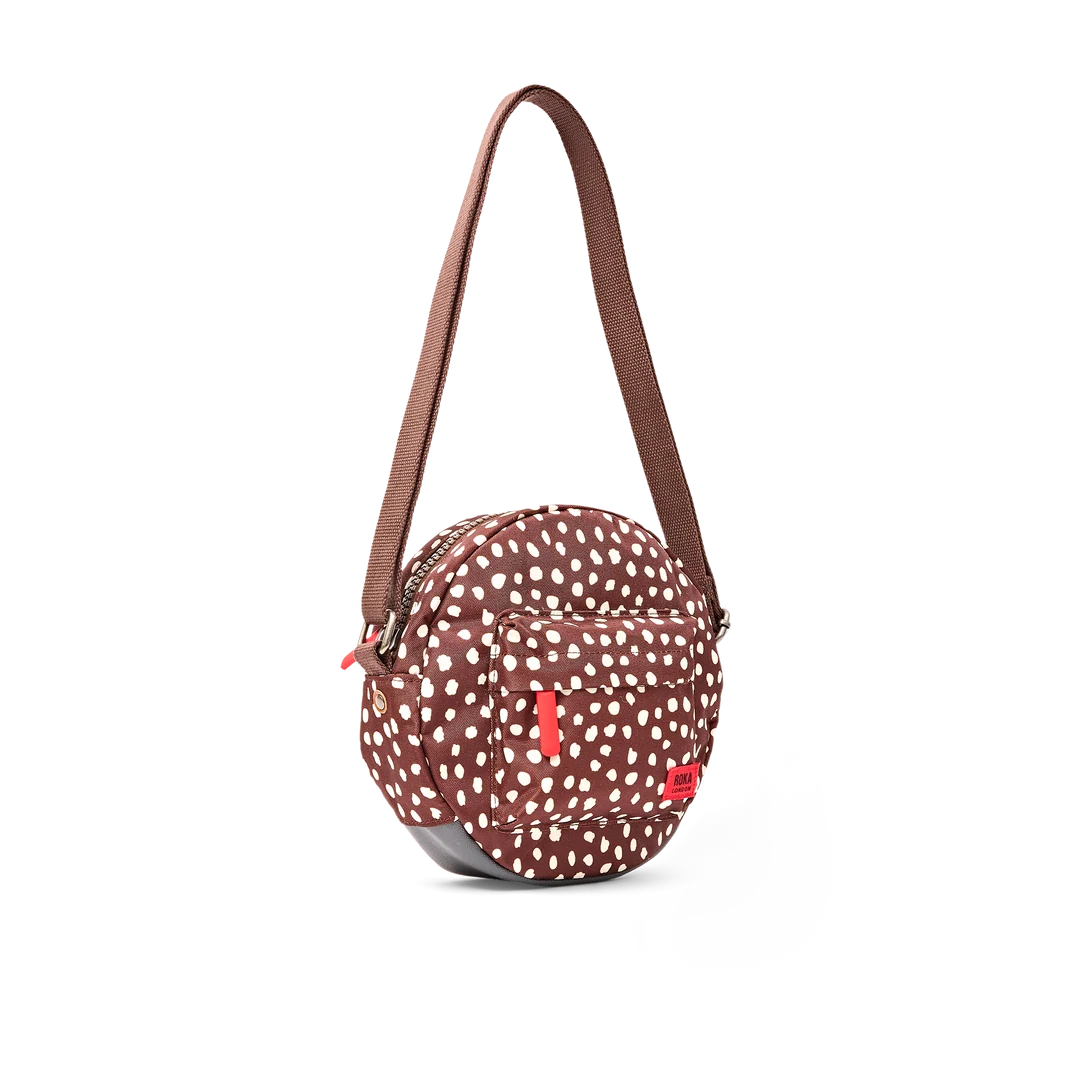 Paddington crossbody bag in brown dot