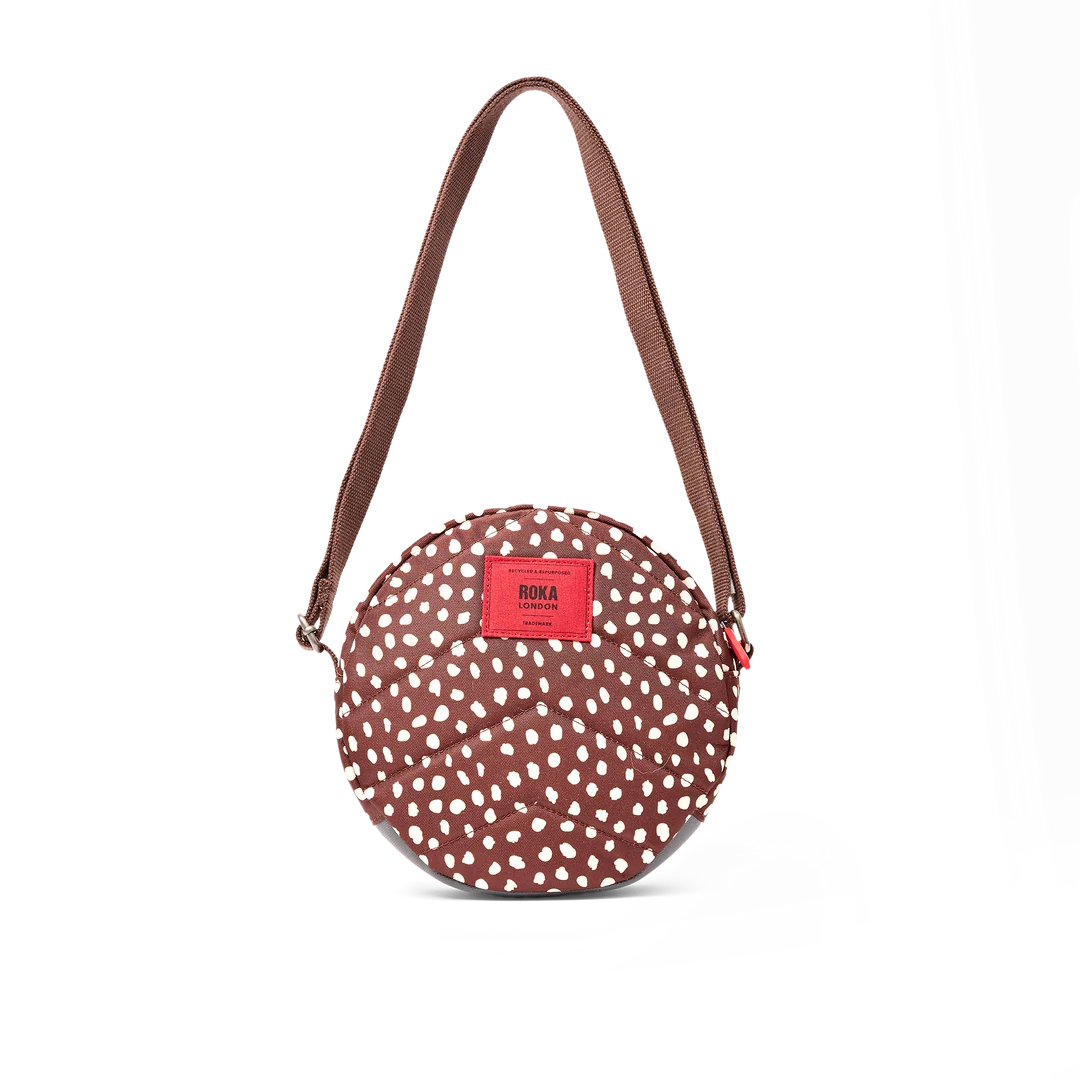 Paddington crossbody bag in brown dot