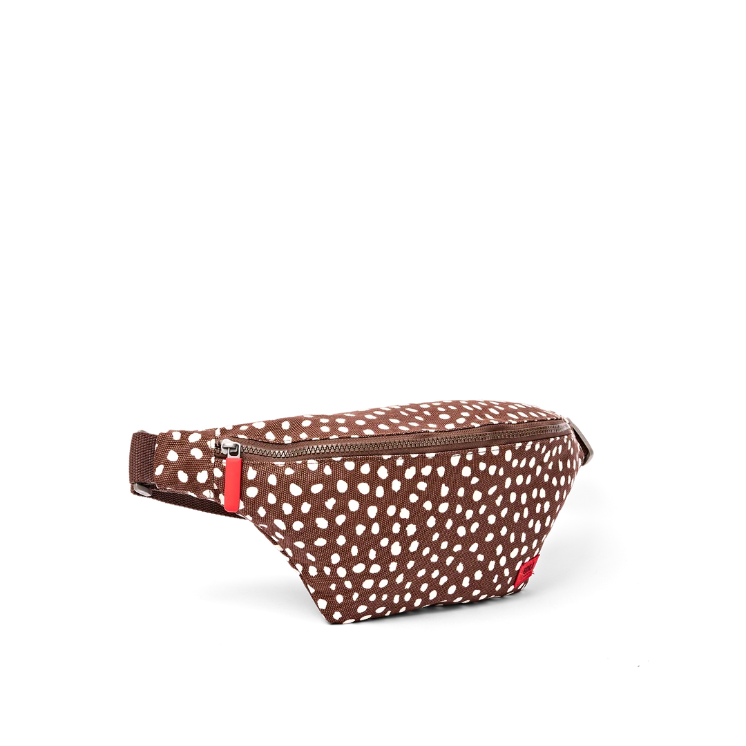 Mill Hill crossbody bag in brown dot