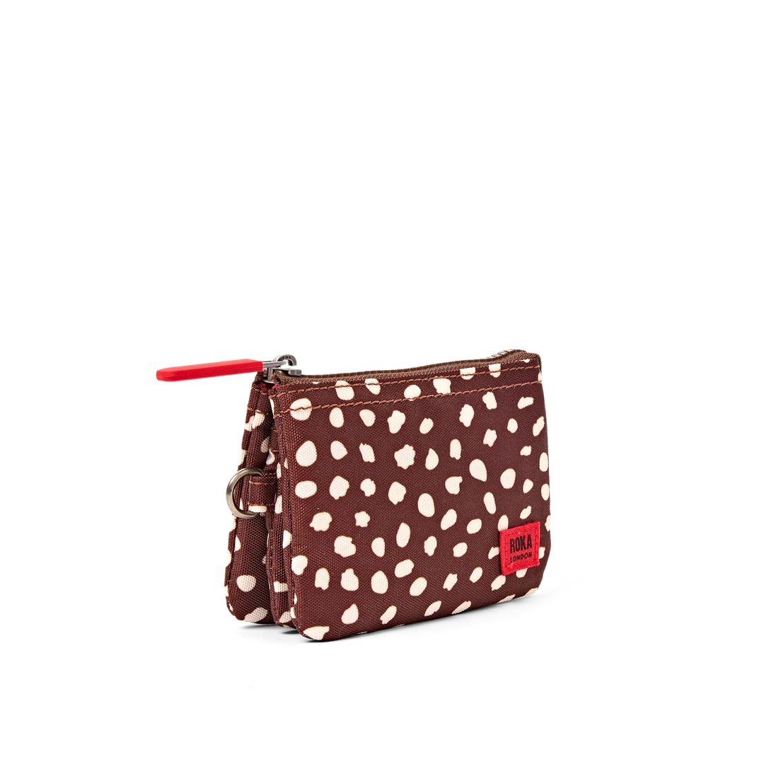 Carnaby wallet in brown dot