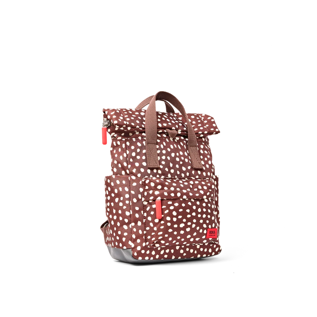Canfield B roll top brown dot - small