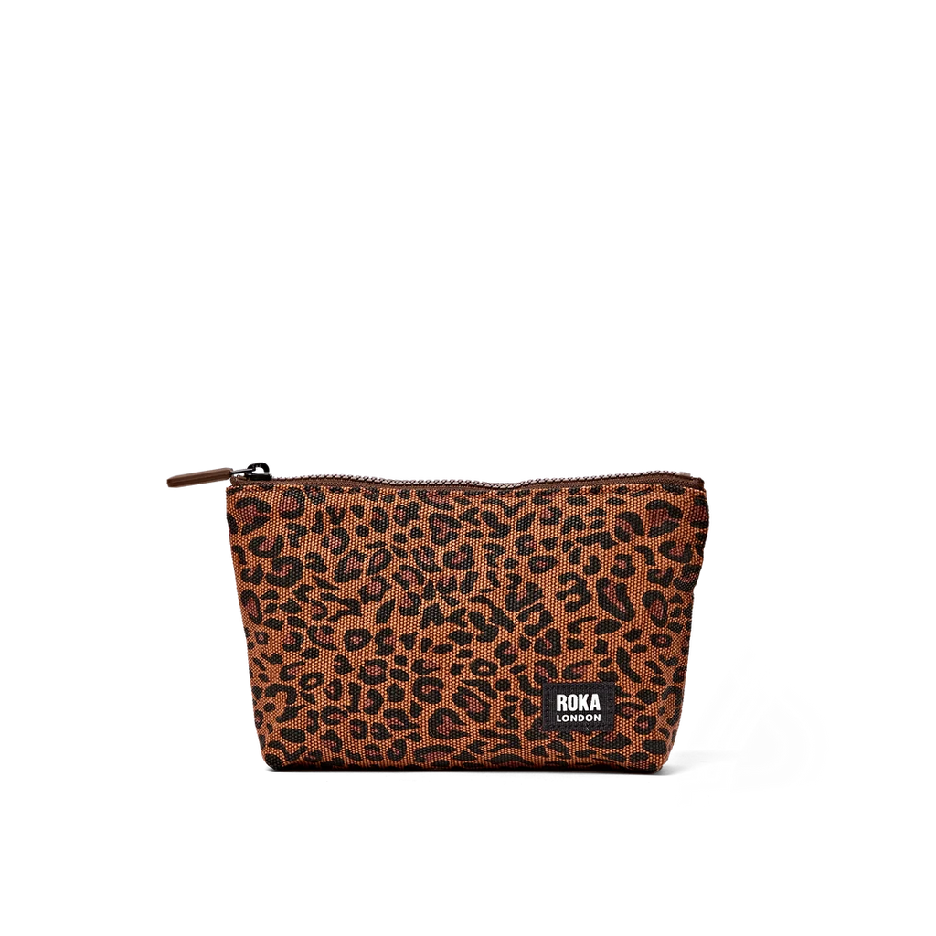 Maida Vale pouch in mini leopard - small