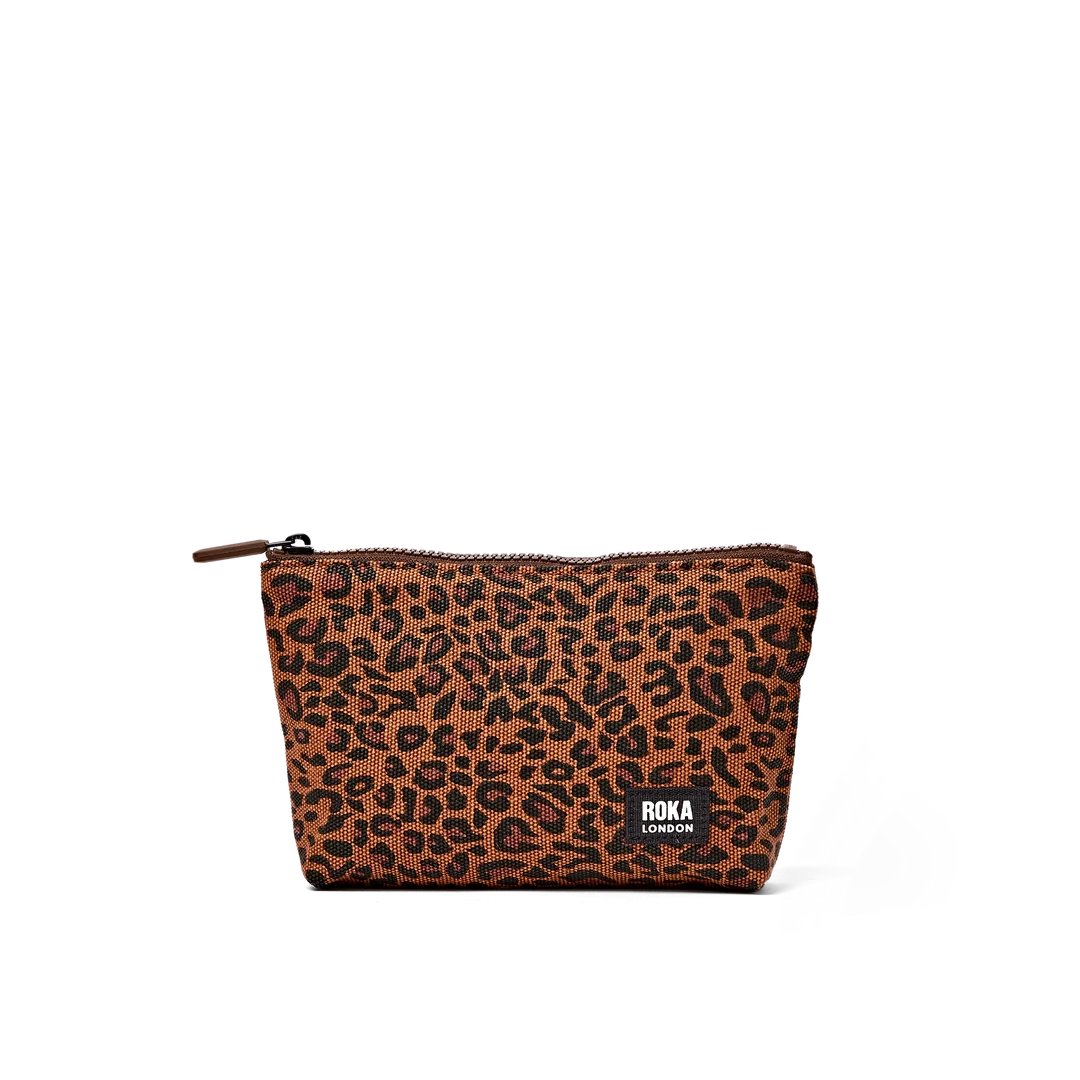 Maida Vale pouch in mini leopard - small