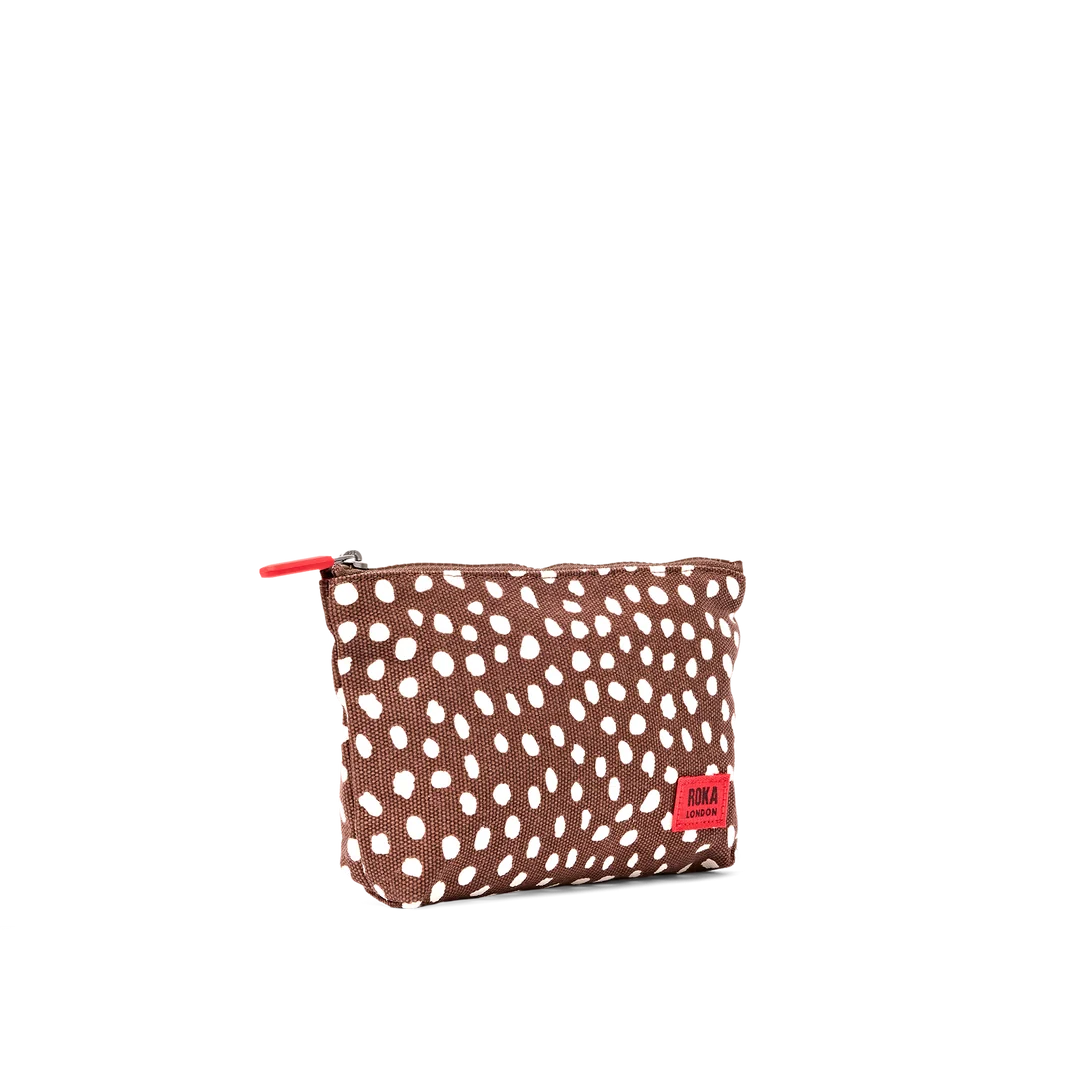 Maida Vale pouch in brown spot - small