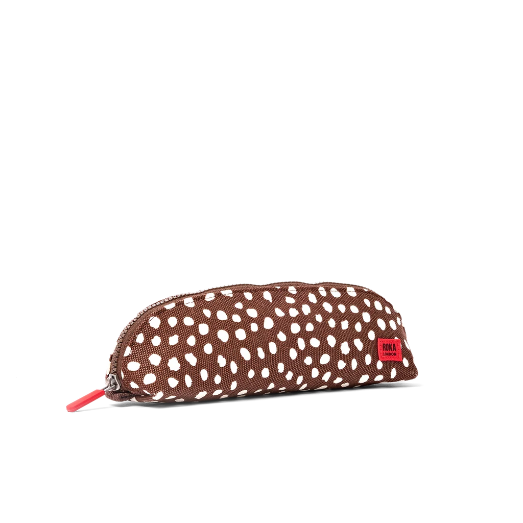 Tate pencil case in brown spot