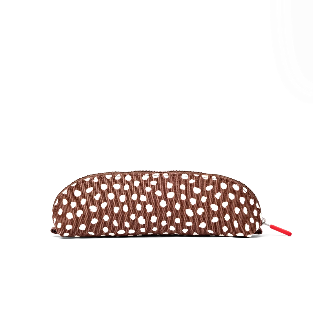 Tate pencil case in brown spot
