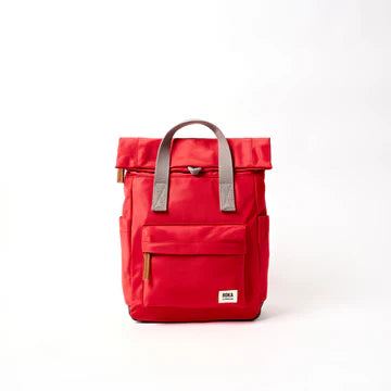 Canfield roll top backpack in Scarlet