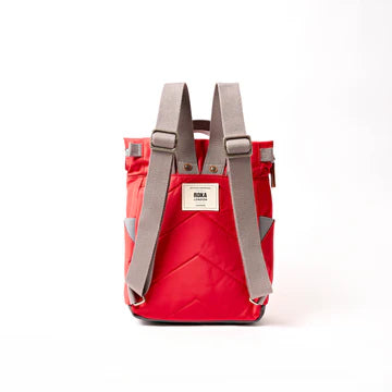 Canfield roll top backpack in Scarlet