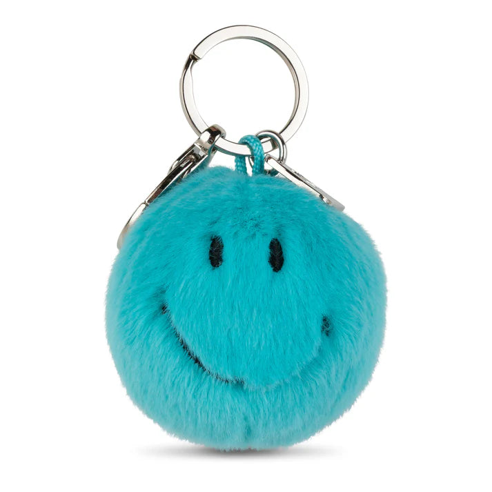 Smiley keyring - blue