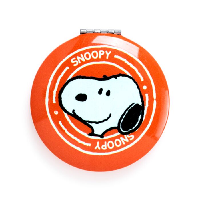 Snoopy & Woodstock compact mirror - orange