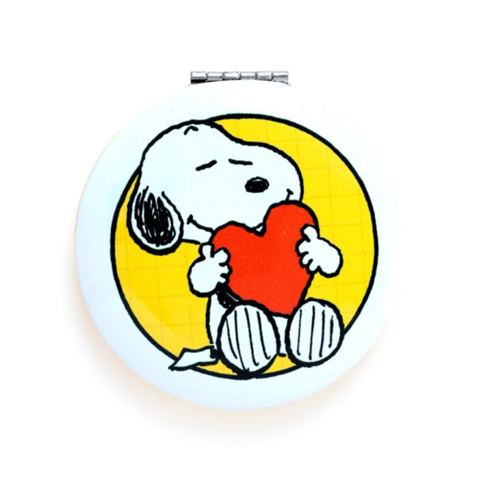 Snoopy compactible mirror - yellow