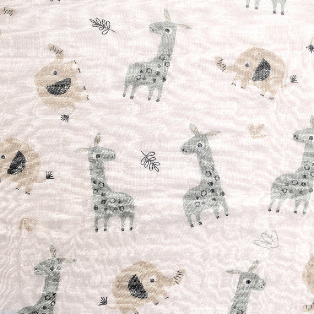 Giraffe & elephant swaddle