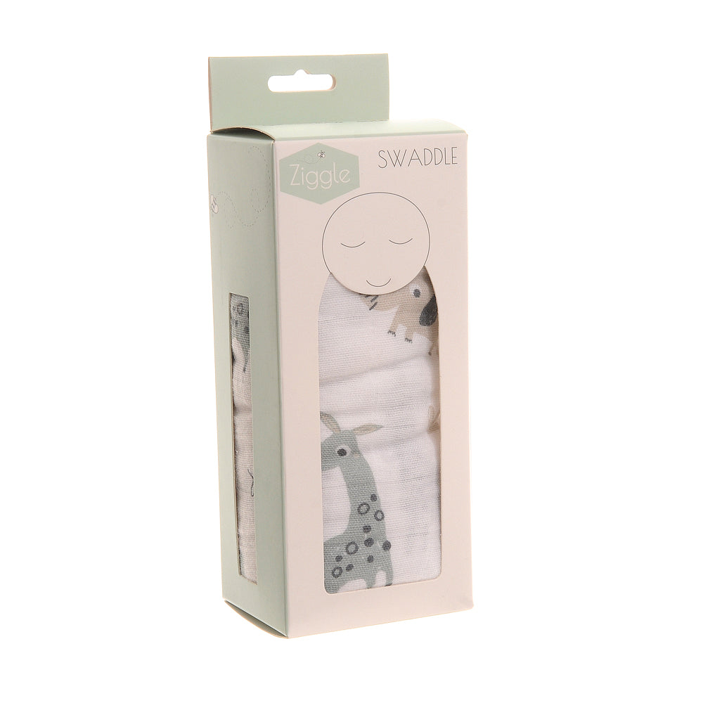 Giraffe & elephant swaddle