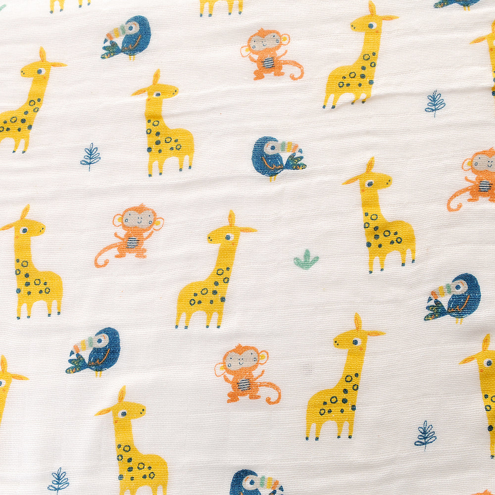 Savanna animals muslin squares