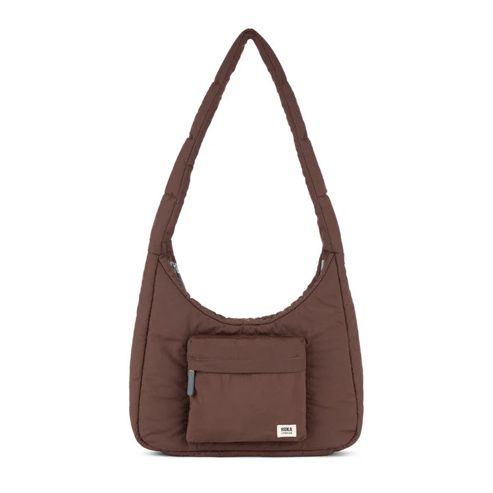 Belsize handbag chocolate taslon