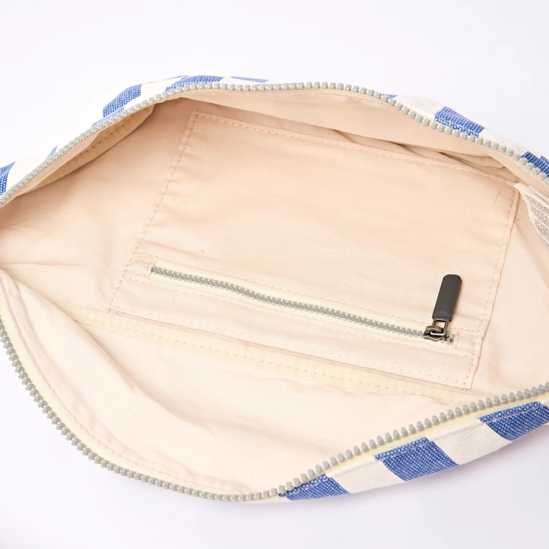 Mill hill crossbody bag in denim stripe
