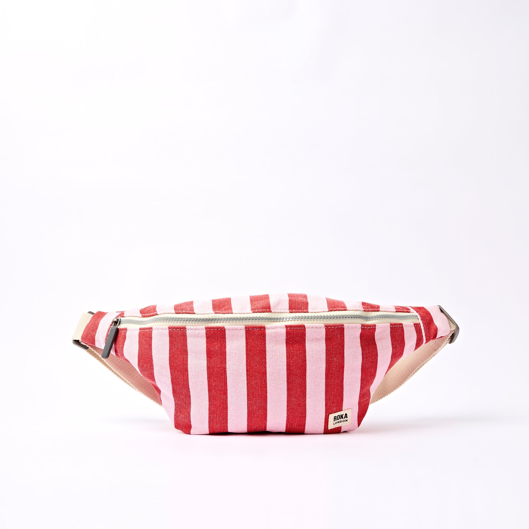 Mill hill crossbody bag in strawberry stripe