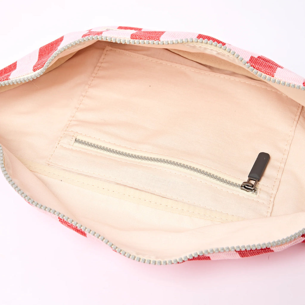 Mill hill crossbody bag in strawberry stripe