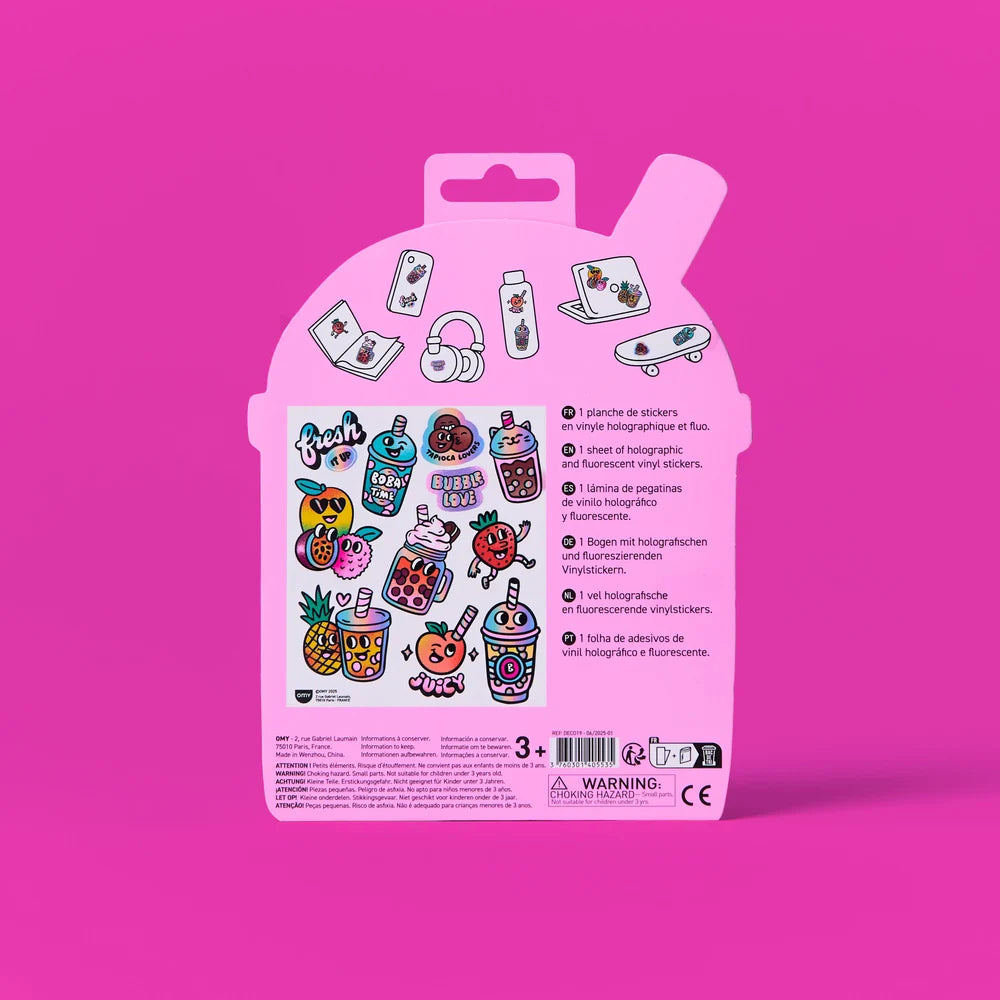 Big bubble tea stickers