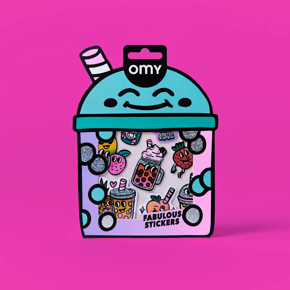 Big bubble tea stickers