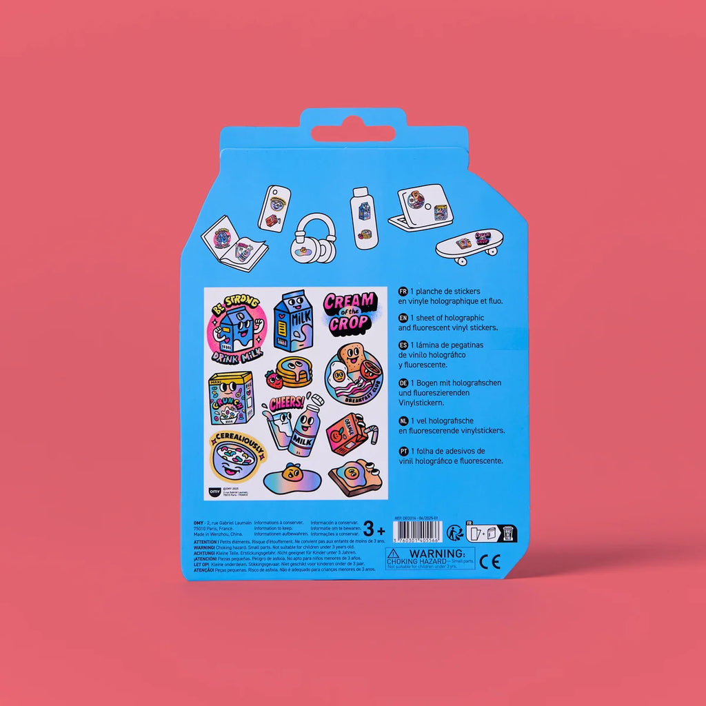 Big milk stickers